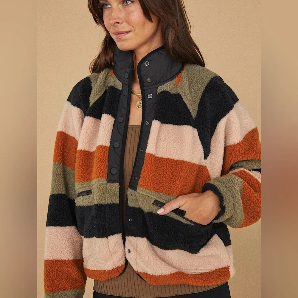 NEW Free People Rocky Ridge Fleece Jacket - Picture 2 of 15